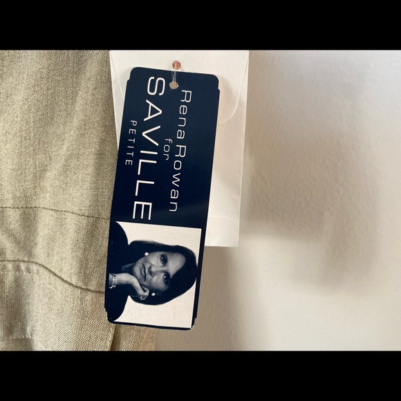 Rena Rowan Saville Petite Jute Key Largo Safari Beige Vest Size 10P - Picture 14 of 17